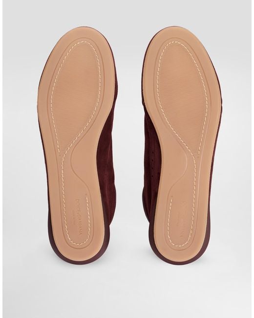 Dolce & Gabbana Red Suede Lipari for men