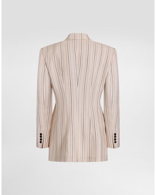 Dolce & Gabbana Natural Single-Breasted Jacket