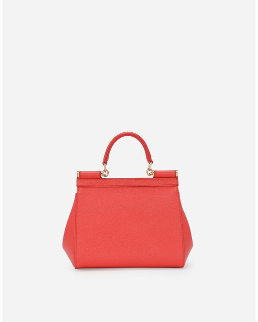 Borsa A Mano Sicily Media di Dolce & Gabbana in Red