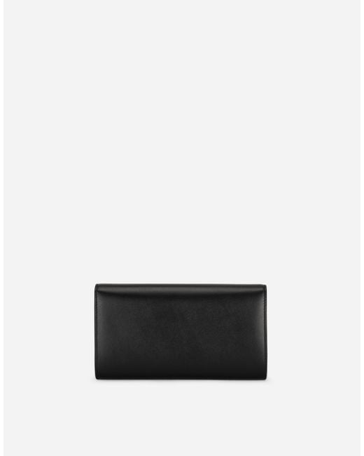Dolce & Gabbana Black Clutch 3.5 aus Kalbsleder