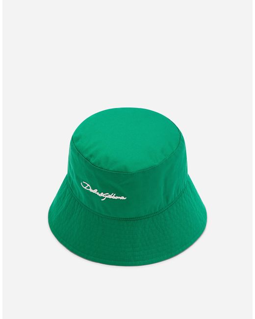 メンズ Dolce & Gabbana ロゴ バケットハット Green