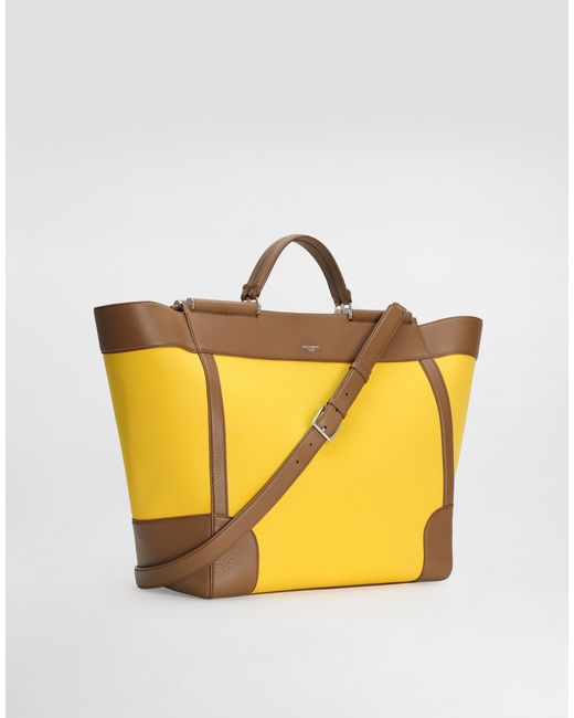 Dolce & Gabbana Yellow Sicily Handbag for men