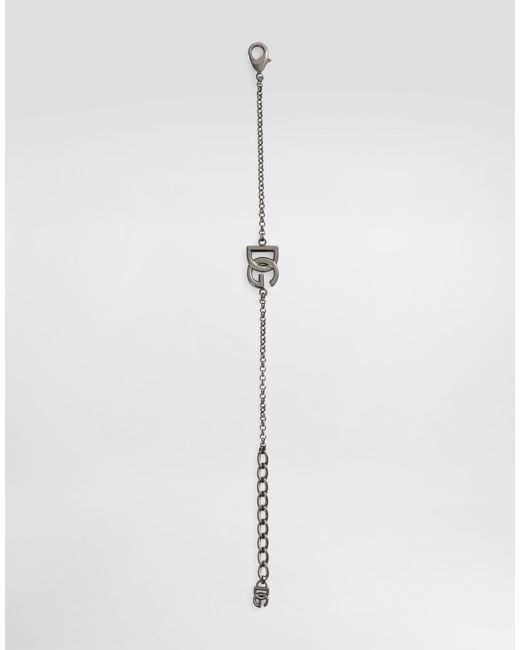 Dolce & Gabbana Metallic Dg Logo Bracelet for men