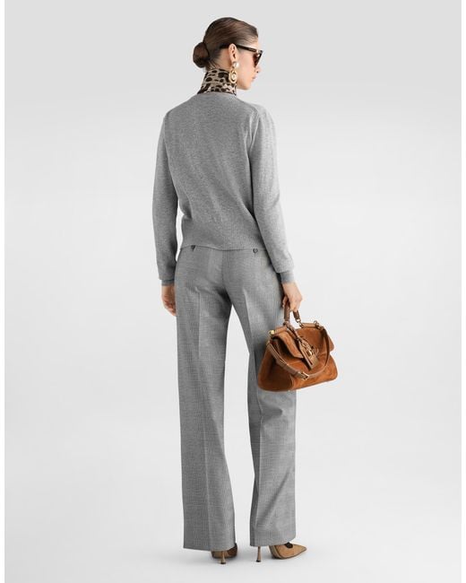 Dolce & Gabbana Gray Cashmere Cardigan