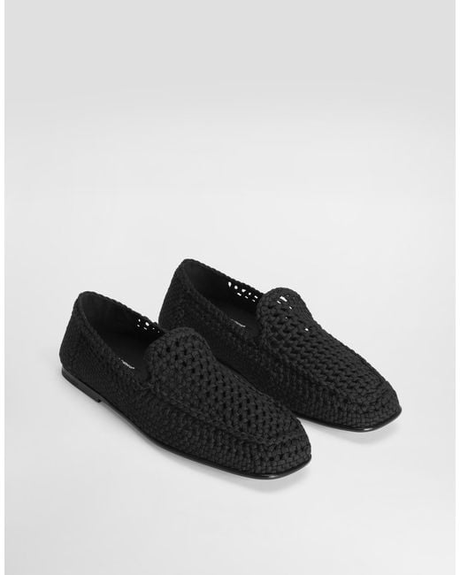 Dolce & Gabbana Black Pantofola for men