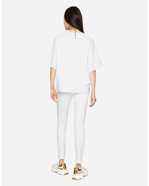 Dolce & Gabbana White Audrey Jeans