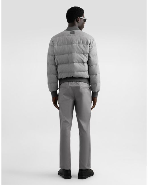 Dolce & Gabbana Wattierte Steppjacke in Gray für Herren