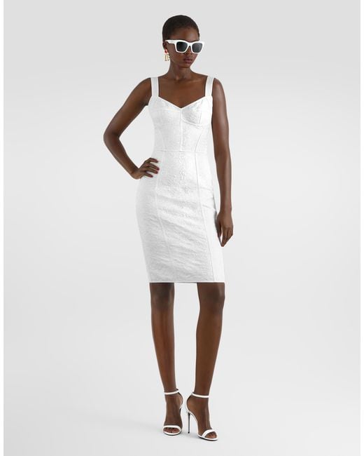 Dolce & Gabbana White Abito
