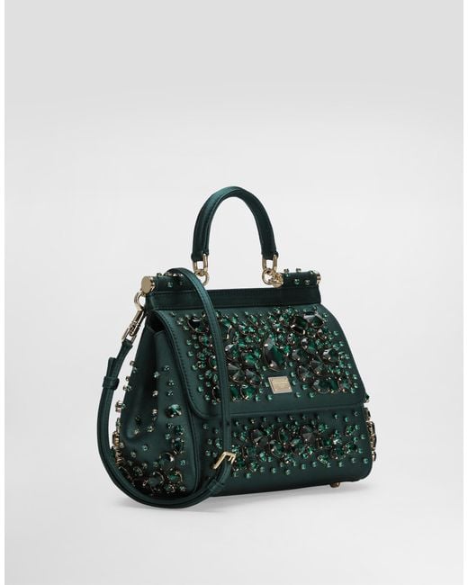 Dolce & Gabbana Green Medium Sicily Handbag