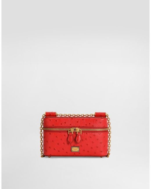 Dolce & Gabbana Red Sicily Small Shoulder Bag