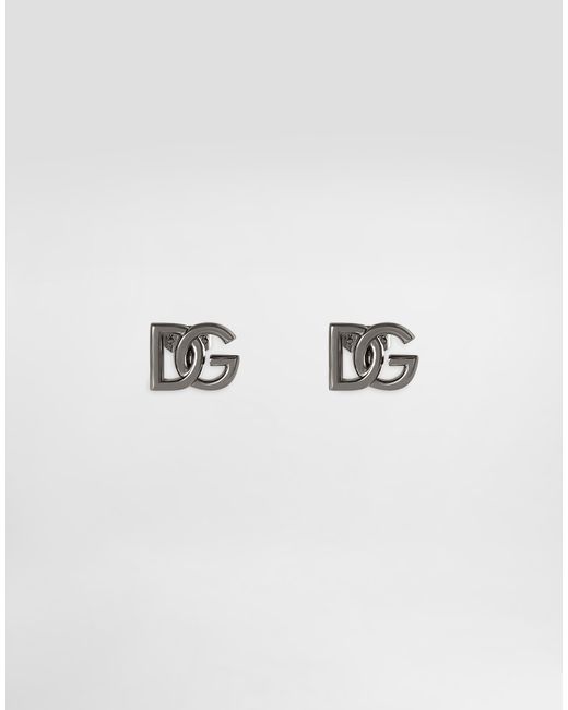 Dolce & Gabbana Red Dg Logo Single Stud Earring for men