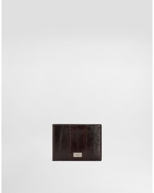 Dolce & Gabbana White Eel Leather Wallet for men