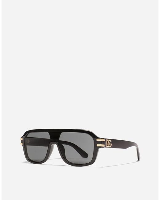 Occhiali Da Sole Dg Griffe di Dolce & Gabbana in Gray da Uomo