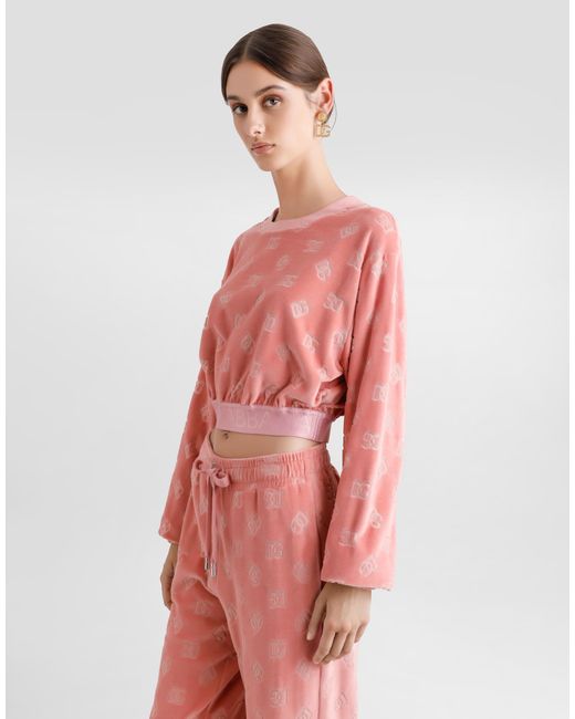 Dolce & Gabbana Pink Logo Sweatshirt