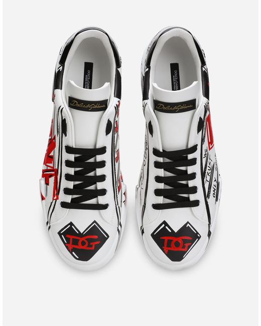 Dolce & Gabbana Multicolor Limited Edition Portofino Sneakers for men
