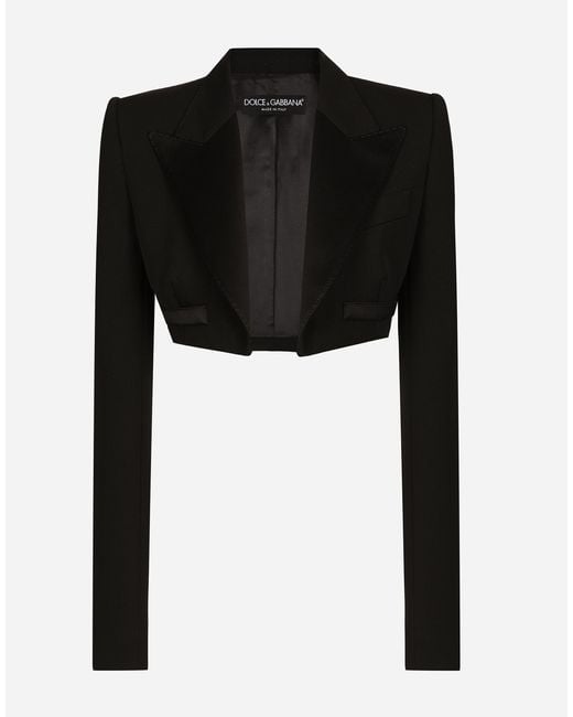 Dolce & Gabbana Black Spencer Tuxedo Jacket