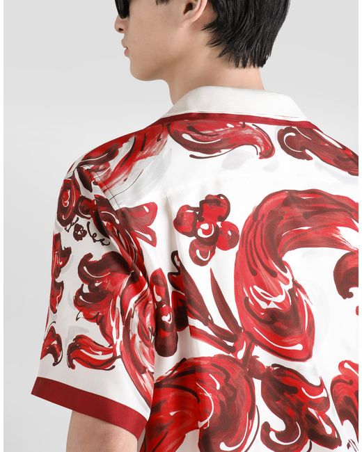Dolce & Gabbana Red Camicia for men
