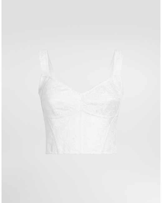 Dolce & Gabbana White Bustier