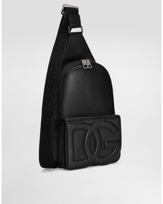 Sac À Dos Avec Bandoulière En Cuir De Cerf Dolce & Gabbana pour homme en coloris Black