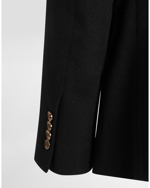 Dolce & Gabbana Black Double-Breasted Pocket Jacket for men
