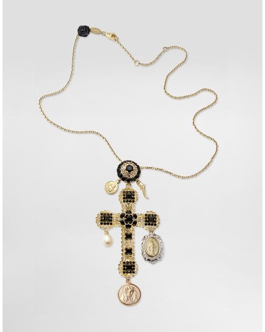 Dolce & Gabbana White Sicily Necklace 18-Carat And Sapphires
