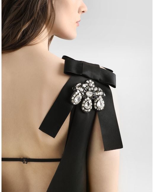 Dolce & Gabbana Black Dress With Embroidery