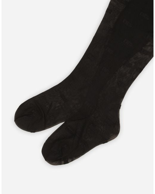 Dolce & Gabbana Black Collant Tubol.15Den
