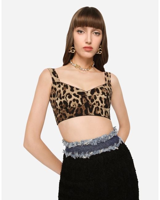 Dolce & Gabbana Multicolor Short Bustier Top