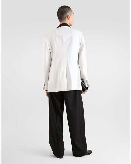 Dolce & Gabbana Black Crêpe De Chine Shirt for men