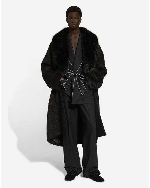 メンズ Dolce & Gabbana ウール パンツ Black