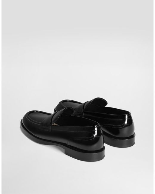 メンズ Dolce & Gabbana モカシン シャイニーカーフスキン White