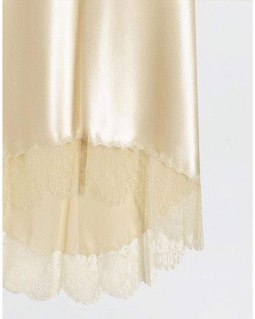 Dolce & Gabbana White Silk Satin Skirt