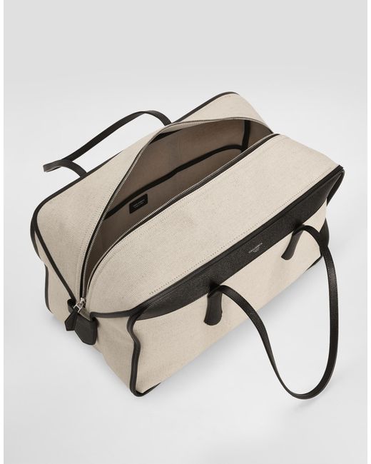 メンズ Dolce & Gabbana Salt&Pepper Calfskin Atene Handbag Natural