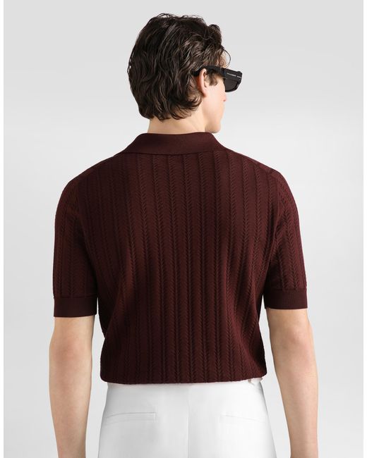 Dolce & Gabbana Red Polo M/C for men