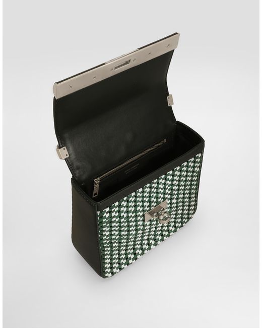 Dolce & Gabbana Green Woven Bag for men