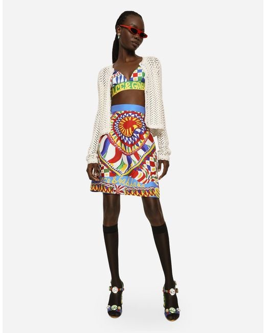 Dolce & Gabbana Natural Short Crochet Jacket