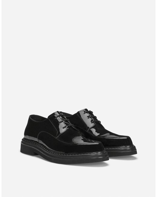 メンズ Dolce & Gabbana ダービーシューズ エナメル Black