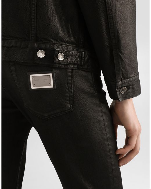 Dolce & Gabbana Black Denim Trousers for men