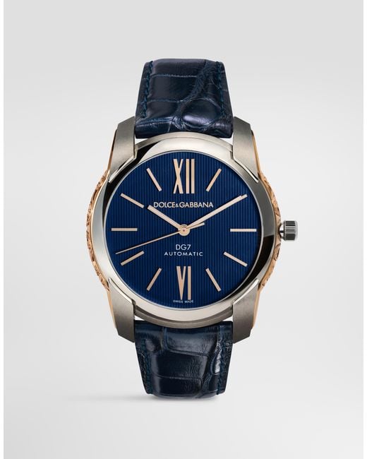 Dolce & Gabbana Blue Dg7 Gattopardo Watch for men