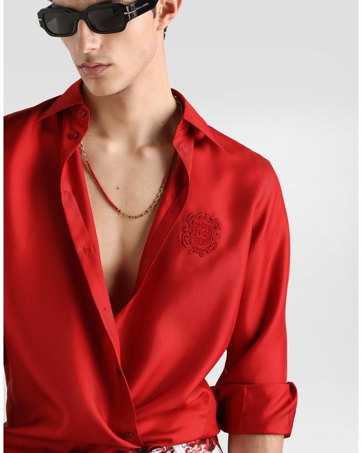 Dolce & Gabbana Red Camicia for men