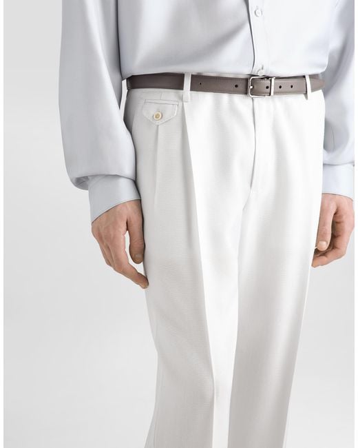Dolce & Gabbana White Pantalone for men