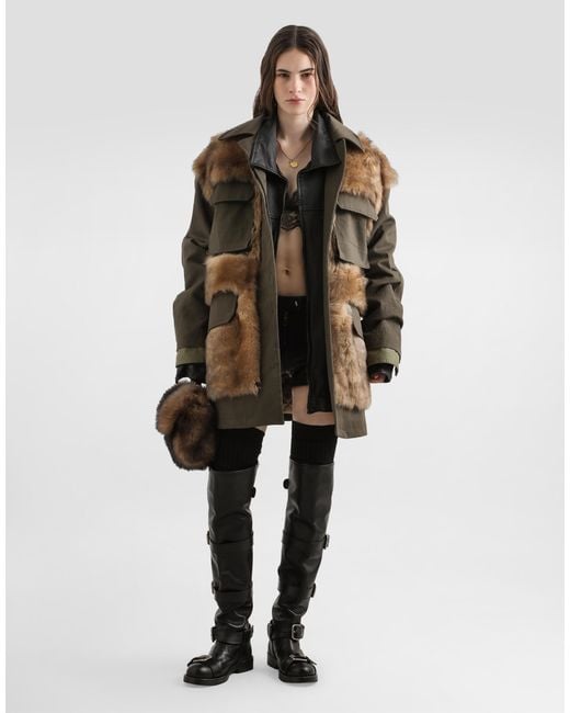 Long Jacket Dolce & Gabbana de color Brown