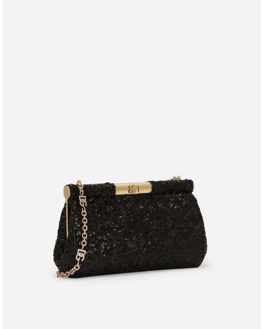 Dolce & Gabbana Black Medium Marlene Shoulder Bag