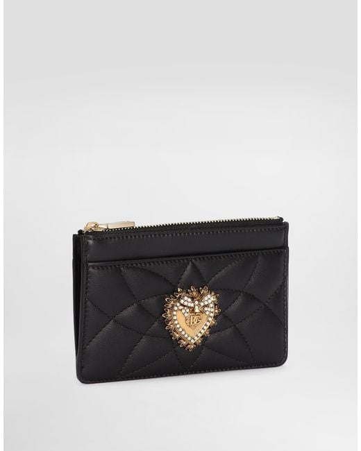 Dolce & Gabbana Black Medium Devotion Card Holder