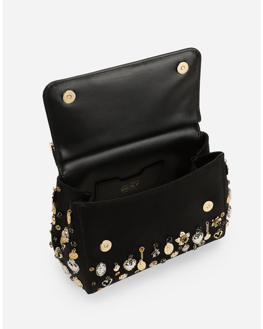 Sac À Main Sicily Moyen Format Dolce & Gabbana en coloris Black