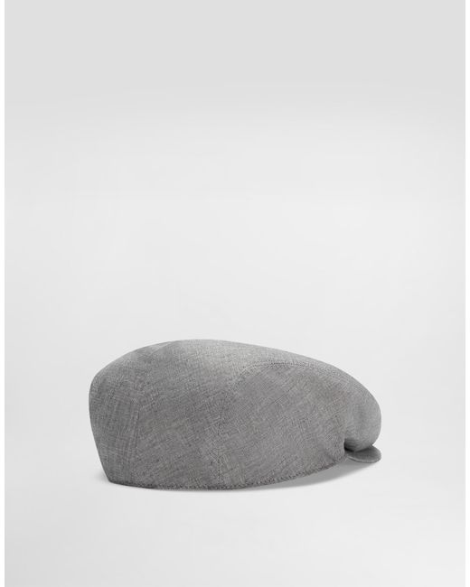 Dolce & Gabbana Flat Cap in Gray für Herren