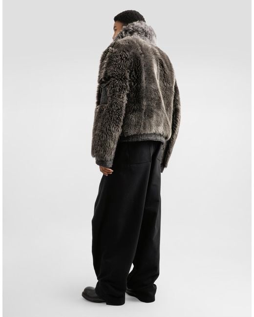 Dolce & Gabbana Gray Wool Turtleneck for men