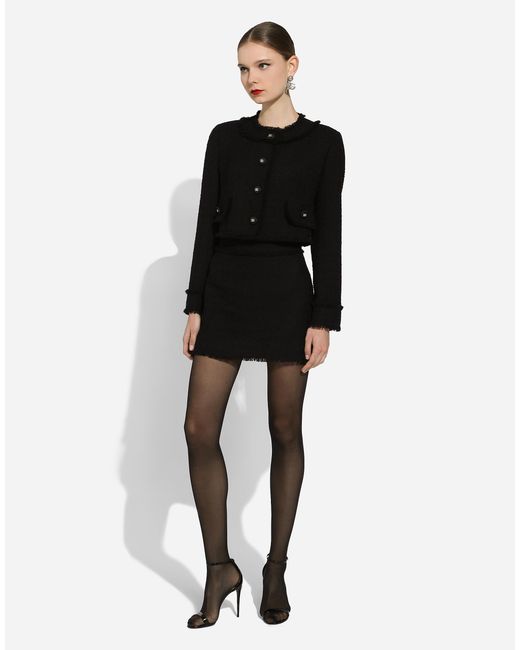 Dolce & Gabbana ミニスカート Rachelツイード Black