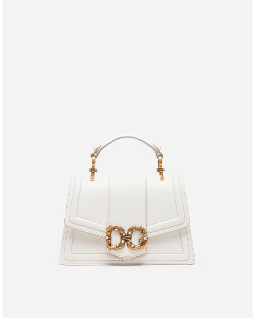Calfskin Dg Amore Bag Dolce & Gabbana en coloris White