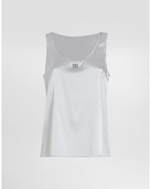 Top Canotta di Dolce & Gabbana in White
